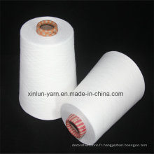 Polyester Spun Yarn Ne40 / 1 pour Tissu en Polyester À Tricoter